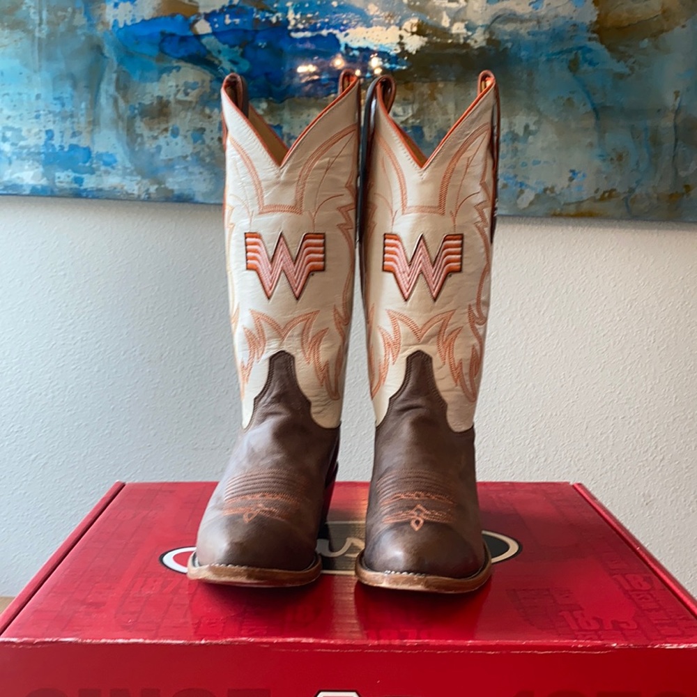 Whataburger Justin Cowboy Boots Women’s Size 8 1/2